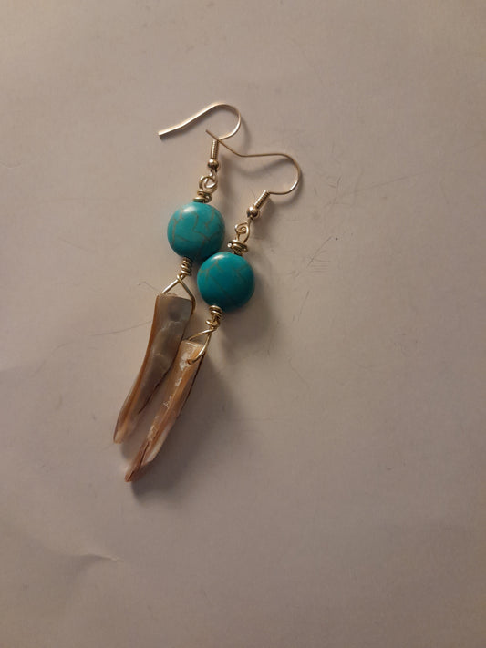 Turquoise disc/ Shell
