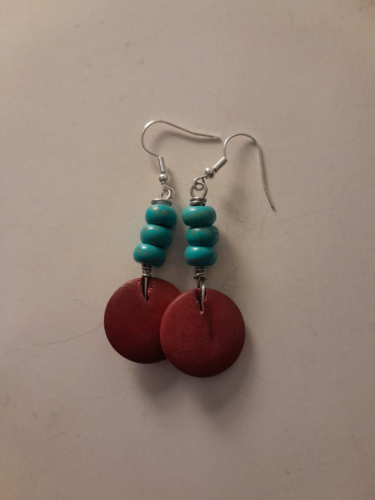 Turquoise and wood