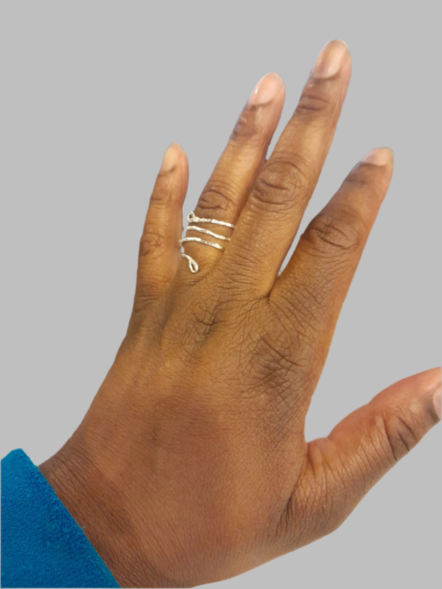 Hammered Silver Ring