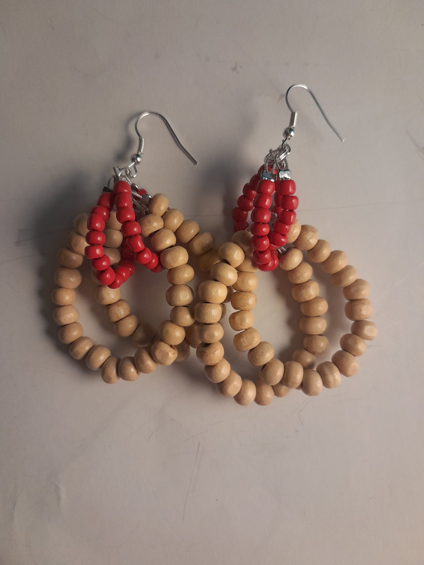 Beaded: Red/Natural