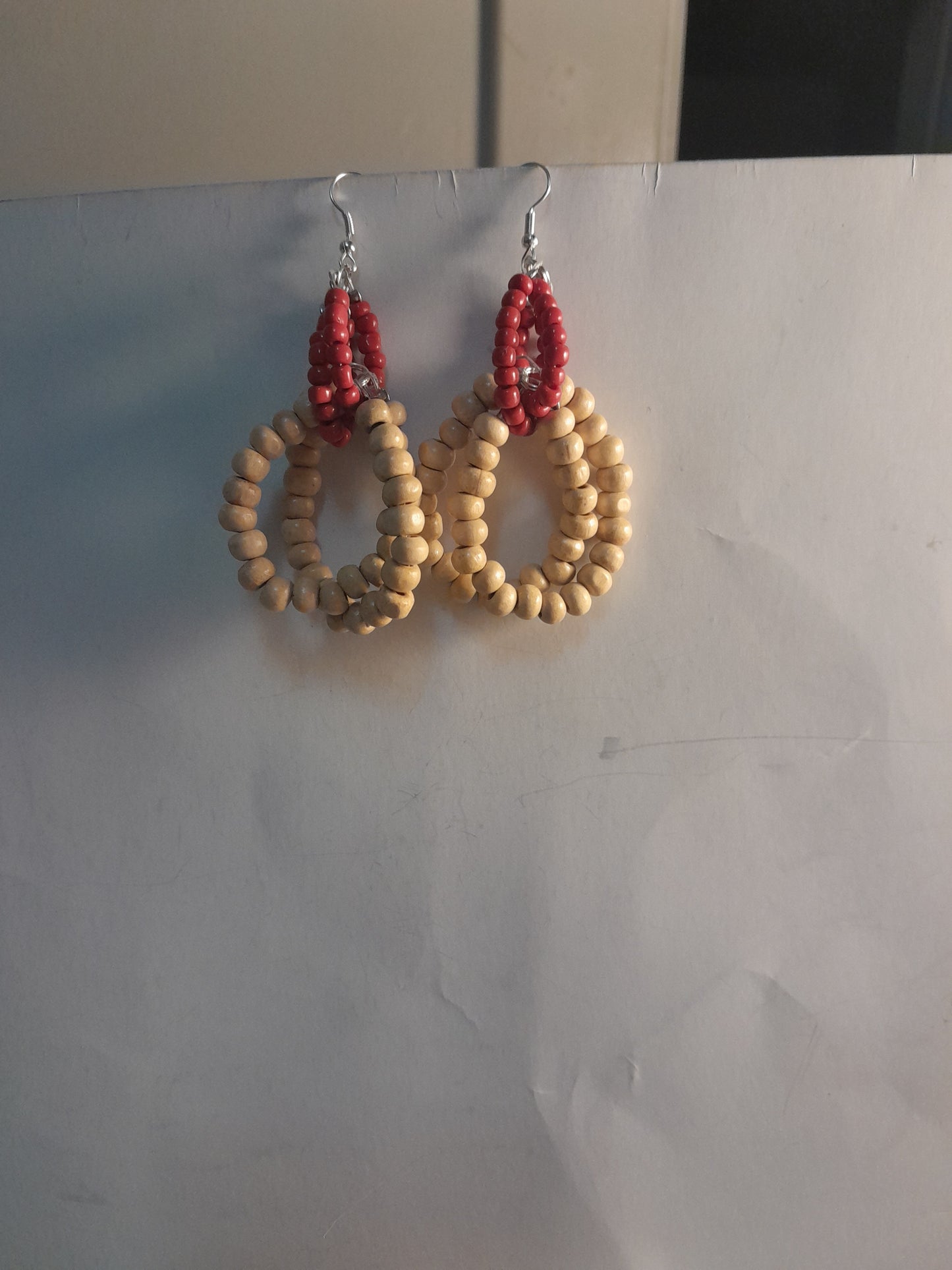 Beaded: Red/Natural